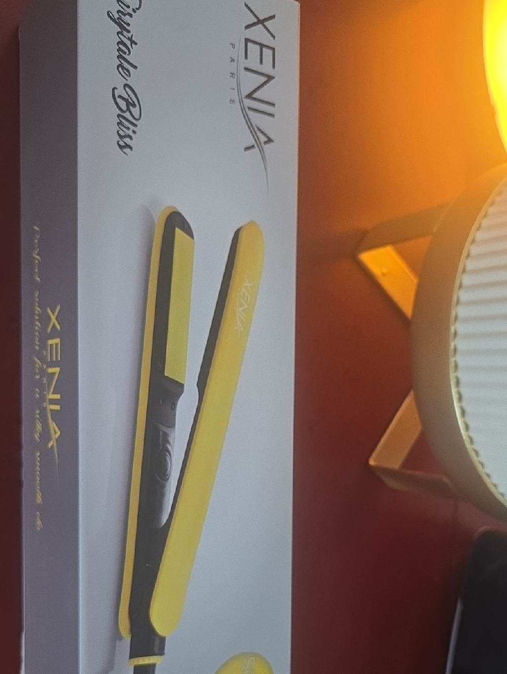 Xenia Yellow Hair Straightener New In  Box